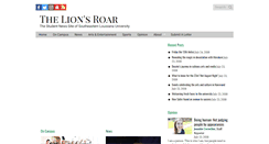 Desktop Screenshot of lionsroarnews.com