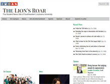 Tablet Screenshot of lionsroarnews.com